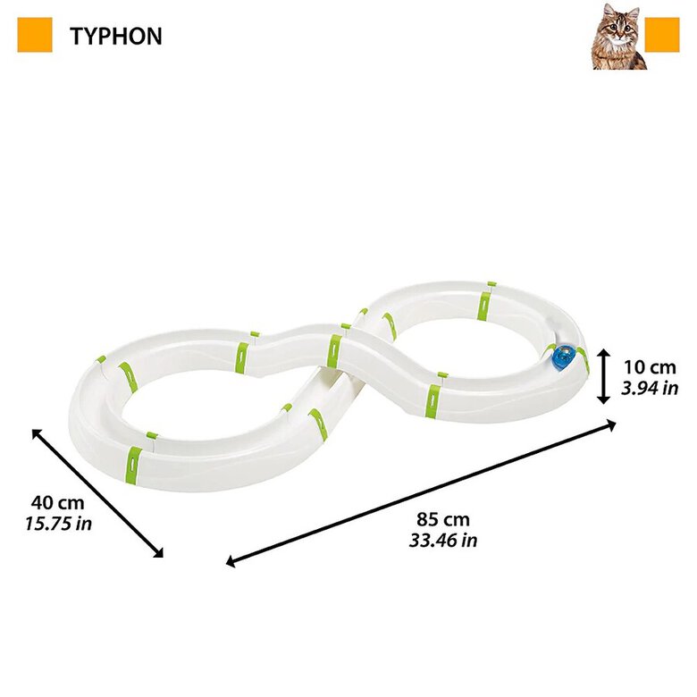 Ferplast Typhon Juguete Ineractivo con Pelota para gatos, , large image number null